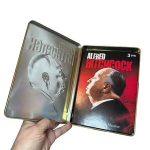 Alfred Hitchcock DVD Set (2007) 3 Disc Collector Tin Murder Sabatoge Jamaica Inn
